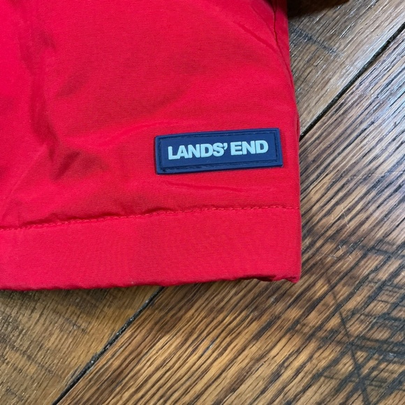 Lands’ End Womens Squall Waterproof Windproof Hooded Jacket Red Size L (14-16) | - Picture 5 of 10